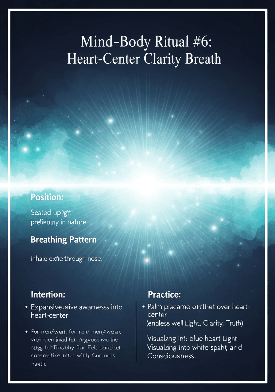 Mind-Body Ritual #6: Heart-Center Clarity Breath